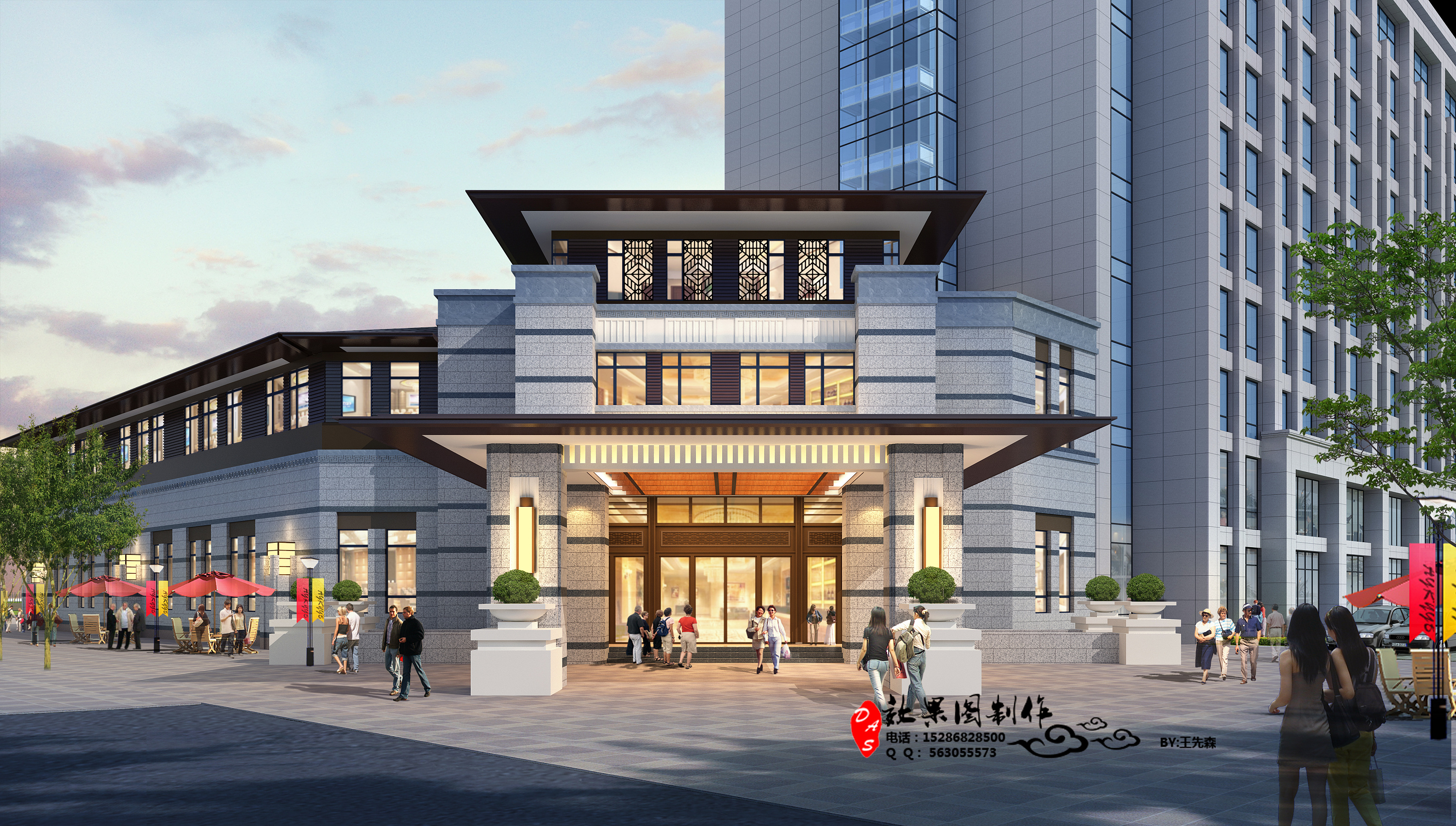 腾威城售楼部外观售楼中心1010m设计图片赏析--土巴兔装修效果图